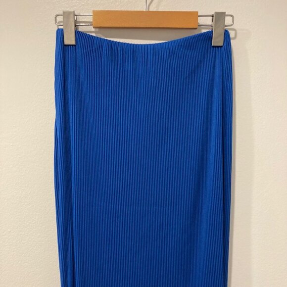 Princess Polly Salte Blue Ribbed Maxi Skirt - Picture 3 of 5